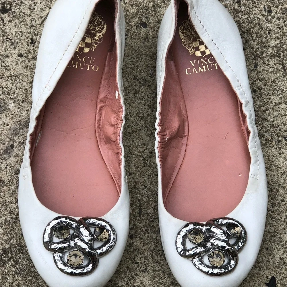 Vince Camuto Leather Ballerinas
